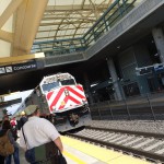 CalTrain。2階建てなので背が異様に高い。